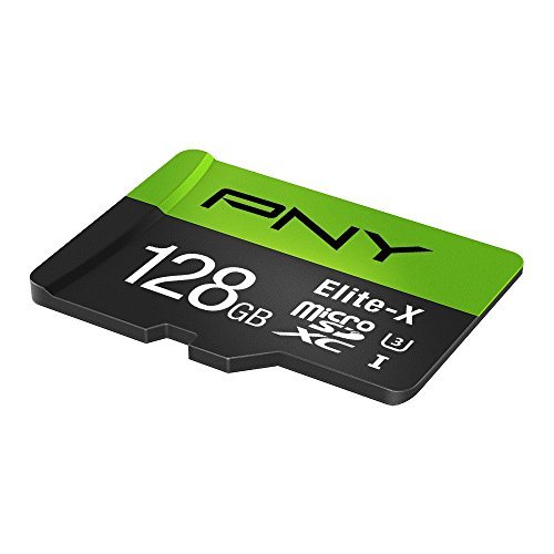 PNY Elite-X 128GB Microsdxc Card, UHS-I, U3, up to 90MB/Sec (P-SDU128U390EX-GE)