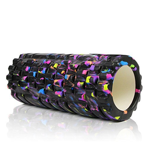 PROCIRCLE Foam Roller - Galaxy - 13" High Density Exercise Roller & Massage Roller - Deep Tissue Massage Tool for Physical Therapy - Painting Design - Includes Carry Bag & Workout Guide