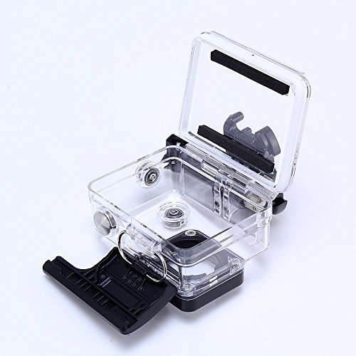 Pacuwi Replacement Waterproof Case Protective Housing Cover with Bracket for GoPro Hero4, 3+, 3 Outside Sport Camera