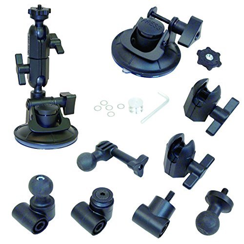 Panavise 13150 ActionGrip 3-In-1 Suction Cup Camera Mount Kit (Matte Black)