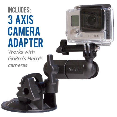 Panavise 13150 ActionGrip 3-In-1 Suction Cup Camera Mount Kit (Matte Black)