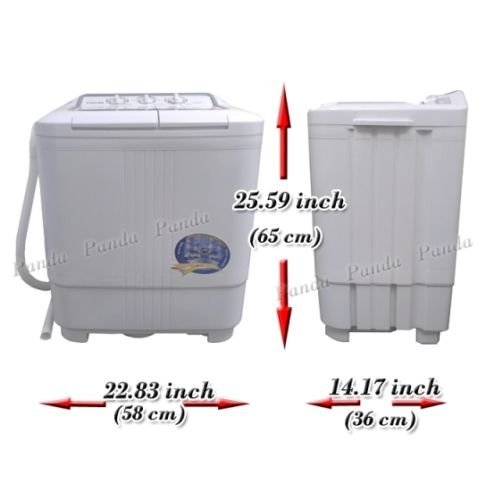 Panda Small Compact Portable Washing Machine 7.9lbs Capacity with Spin Dryer