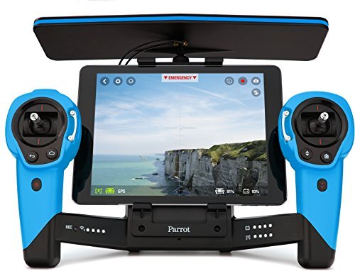 Parrot Bebop Quadcopter Drone with Sky Controller Bundle (Blue)