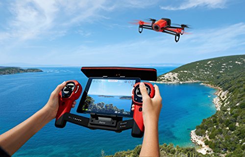 Parrot Bebop Quadcopter Drone with Sky Controller Bundle (Red)