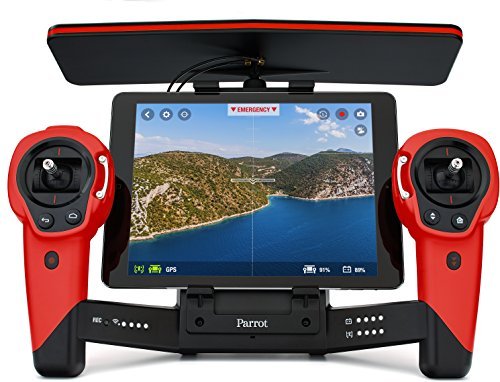 Parrot Bebop Quadcopter Drone with Sky Controller Bundle (Red)