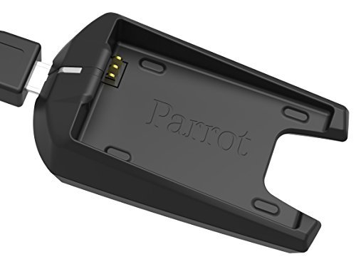 Parrot PF070239 Genuine Minidrones 3, Charger + Battery, Black