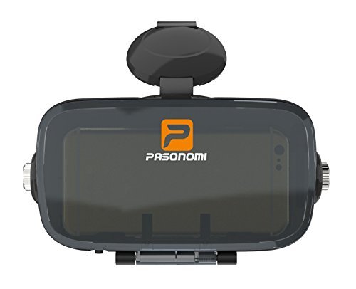 Pasonomi VR XMAS - Virtual Reality Headset with Stereo Headphone Speaker for iPhone, Samsung, Google and all Android Smartphones