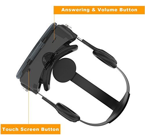 Pasonomi VR XMAS - Virtual Reality Headset with Stereo Headphone Speaker for iPhone, Samsung, Google and all Android Smartphones