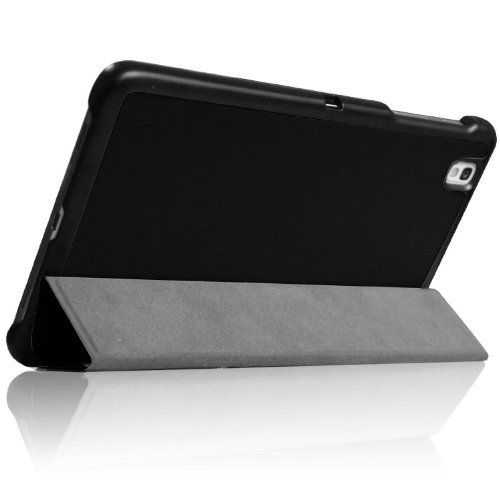 Pellem 2014SC Samsung Galaxy Tab Pro 8.4 Case - Ultra Slim Lightweight SmartCover Stand Case for SM-T320 / T321 / T325 Samsung Galaxy Tab Pro 8.4 Inchs Tablet,BLACK(With Smart Cover Auto Wake/Sleep)