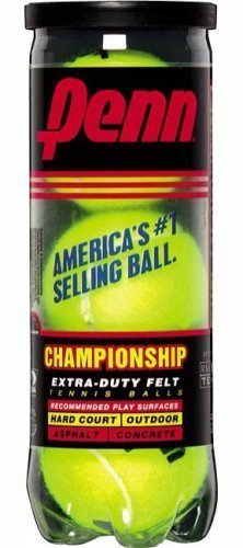 Penn Tennis Balls Hi-Intensity Yellow 3 / Can Pack of 2 cans (total of 6 balls)