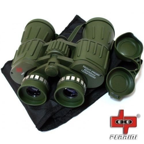 Perini Day/Night 60X50 Military Army Binoculars Camouflage w/Pouch Hunting Camping