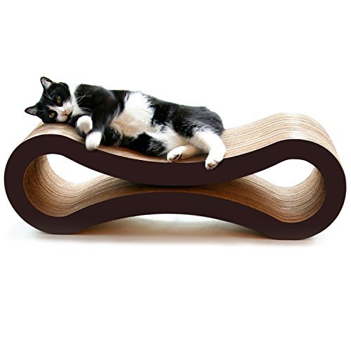 PetFusion Ultimate Cat Scratcher Lounge. [Superior Cardboard & Construction]