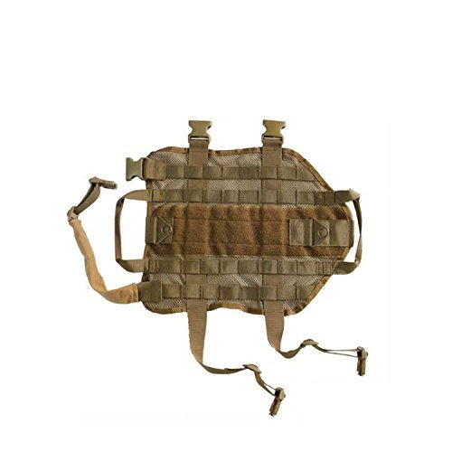 Pettom Tactical Dog Training Molle Vest Suits Harness with Detachable Pouches