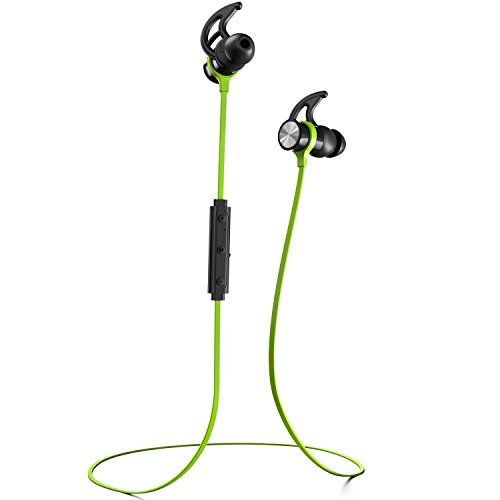 Phaiser BHS-730 Bluetooth Headphones Headset Sport Earphones with Mic and Lifetime Sweatproof Guarantee - Wireless Earbuds for Running, Limegreen