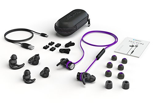 Phaiser BHS-730 Bluetooth Headphones Runner Headset Sport Earphones with Mic and Lifetime Sweatproof Guarantee - Wireless Earbuds for Running, Heliotrope