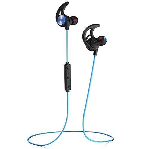 Phaiser BHS-750 Bluetooth Headphones Runner Headset Sport Earphones with Mic and Lifetime Sweatproof Guarantee - Wireless Earbuds for Running, Oceanblue