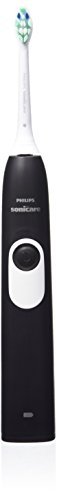 Philips Sonicare 2 Series plaque control rechargeable electric toothbrush, Black, HX6211 