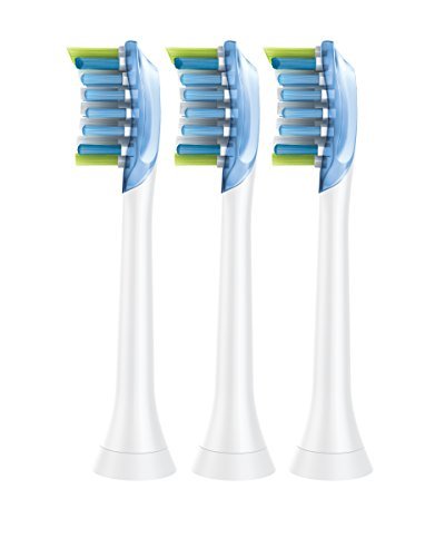 Philips Sonicare Adaptive Clean replacement toothbrush heads, HX9043/64, White 3-count 