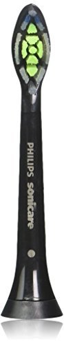 Philips Sonicare Diamond Clean Brush Heads, Black, 4 Count 