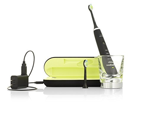 Philips Sonicare DiamondClean Sonic Electric Rechargeable Toothbrush, Black,...