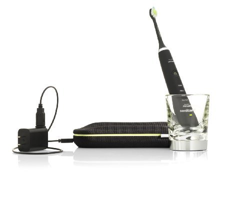 Philips Sonicare DiamondClean Sonic Electric Rechargeable Toothbrush, Black,...