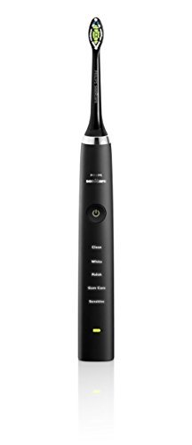 Philips Sonicare DiamondClean Sonic Electric Rechargeable Toothbrush, Black,...