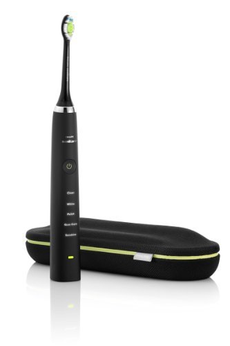 Philips Sonicare DiamondClean Sonic Electric Rechargeable Toothbrush, Black,...