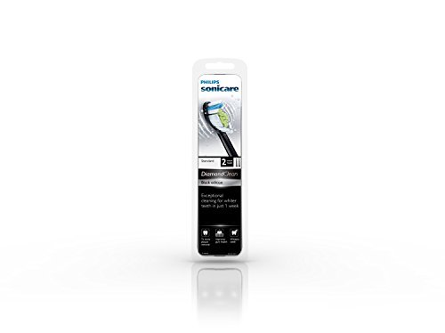 Philips Sonicare DiamondClean replacement toothbrush heads, HX6062/94, Black 2...