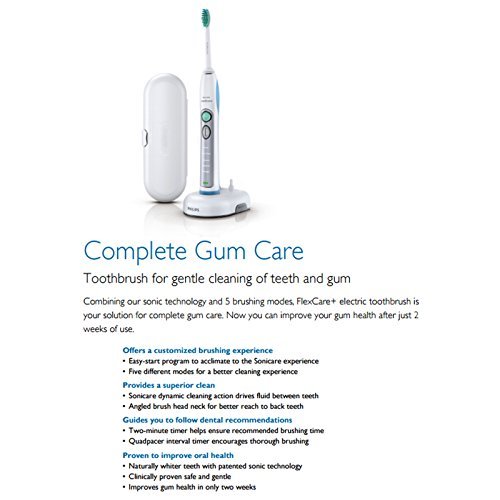 Philips Sonicare Flexcare Plus Sonic Electric Rechargeable Toothbrush, HX6921/31 