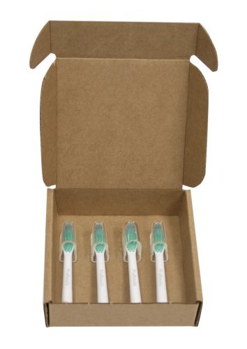 Philips Sonicare HX6014/30 Pro Results Brush Head, 4 Count 