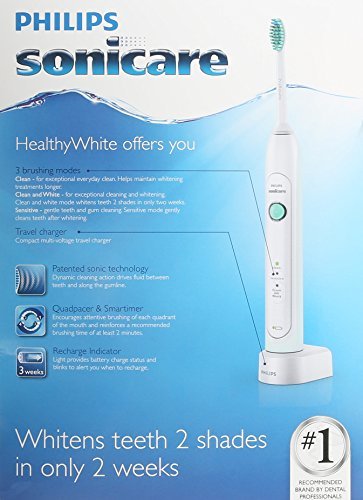 Philips Sonicare HealthyWhite rechargeable electric toothbrush, HX6731 