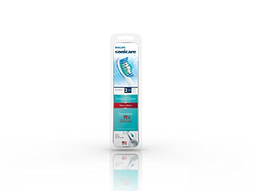 Philips Sonicare Simply Clean Brush Head, 2 Count 