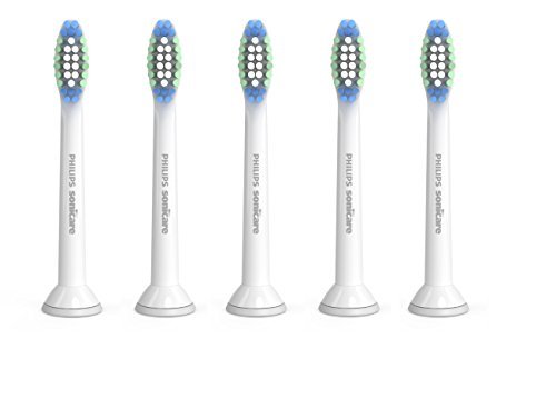 Philips Sonicare Simply Clean replacement toothbrush heads, HX6015/03, 5-count 