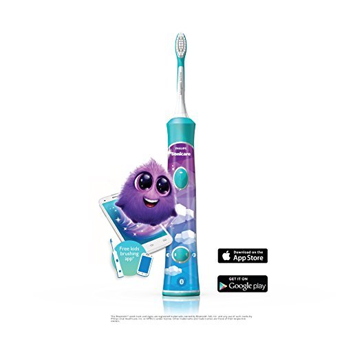 Philips Sonicare for Kids Bluetooth Connected Rechargeable Electric Toothbrush, HX6321/02 