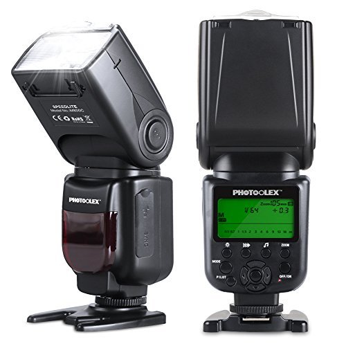 Photoolex M800C Powerful Flash Speedlite 580EX II TTL 1/8000s Canon Flash for Canon 1Ds Mark III, 1Ds Mark II, 1D Mark IV, 1D Mark III EOS 700D 650D and Other Canon Digital DSLR Cameras