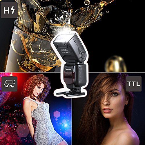Photoolex M800N 1/8000s Flash Speedlite i-TTL / TTL Speedlight for Nikon D7200 D7100 D7000 D5200 D5100 D5000 D3000 D3100 D3200 D3300 D300 D300S D700 D600 D500 and Other Nikon DSLR Cameras