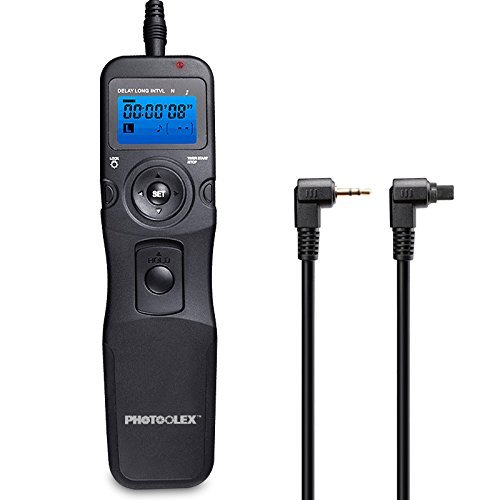 Photoolex T710C Digital Camera Remote Controller LCD Timer Shutter Release Remote Control for Canon 700D/T5i, 650D/T4i, 550D/T2i, 500D/T1i, 350D/XT, 400D/XTi, 1000D/XS, 450D/XSi, 60D, 100D etc