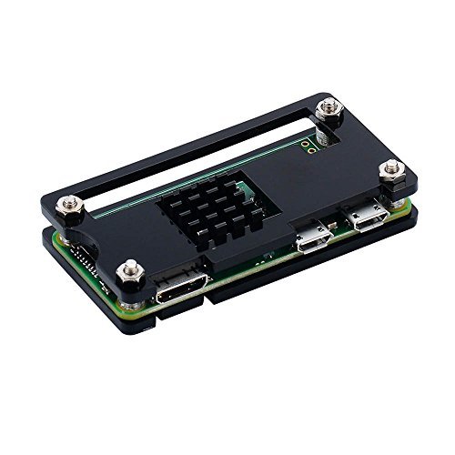 Pi Zero Case, iUniker Raspberry Pi Zero Starter Kit for Raspberry Pi Zero W and Pi Zero 1.3 (Acrylic Black)