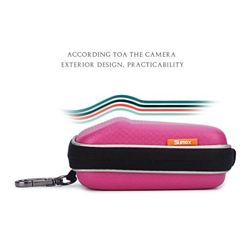 Pink Hard Shock Resistant Resistant Compact Digital Camera Case For CANON PowerShot SX720 HS G9 X Nikon COOLPIX A900 W100 Panasonic Lumix DMC TZ80 TZ90 SONY Cyber-Shot DSC WX500 HX90 HX80 RX100