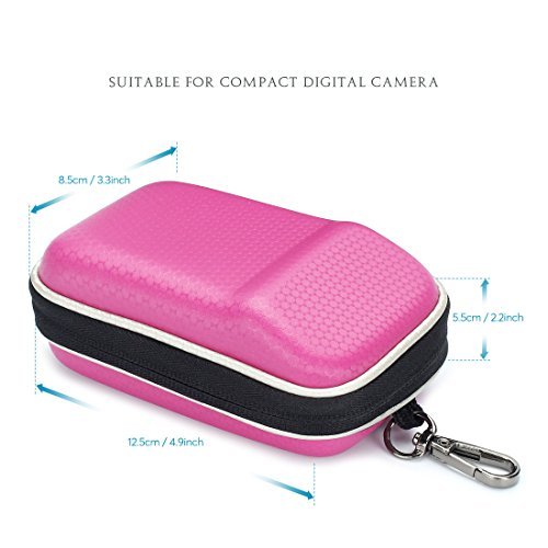 Pink Hard Shock Resistant Resistant Compact Digital Camera Case For CANON PowerShot SX720 HS G9 X Nikon COOLPIX A900 W100 Panasonic Lumix DMC TZ80 TZ90 SONY Cyber-Shot DSC WX500 HX90 HX80 RX100