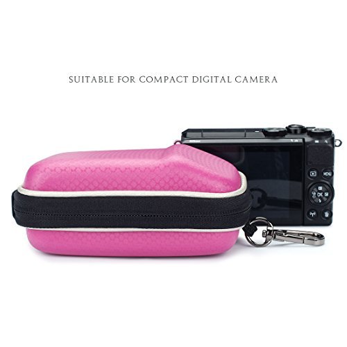 Pink Hard Shock Resistant Resistant Compact Digital Camera Case For CANON PowerShot SX720 HS G9 X Nikon COOLPIX A900 W100 Panasonic Lumix DMC TZ80 TZ90 SONY Cyber-Shot DSC WX500 HX90 HX80 RX100
