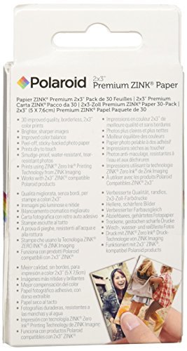 Polaroid 2x3-Inch Premium ZINK Photo Paper for Polaroid Snap / Snap Touch / Z2300 / SocialMatic Instant Cameras / Zip Instant Printer, Regular Color Border, 30-Pack