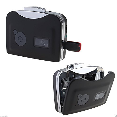 Portable USB Cassette to MP3 Converter Capture directly to USB Flash Disc without PC