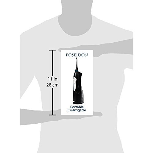 Poseidon - Professional Rechargeable Oral Irrigator with High Capacity Water Tank by ToiletTree Products. Updated Version. 