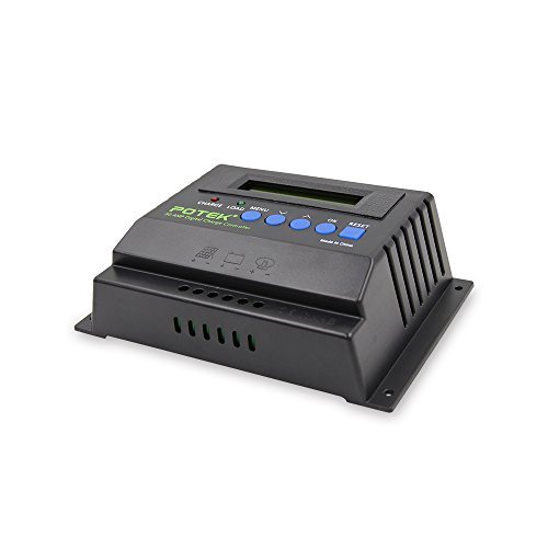 Potek 30A Charge Controller for Solar Panels with LCD display