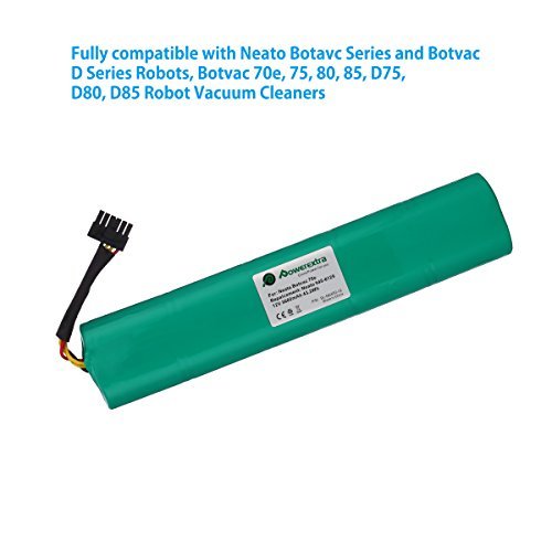 Powerextra 12V 3600mAh Ni-Mh Battery Pack for Neato Botvac Series and Botvac D Series Neato Battery Neato Botvac Battery 70e, 75, 80, 85, D75, D80, Botvac D85 Neato Robot Vacuum Cleaners