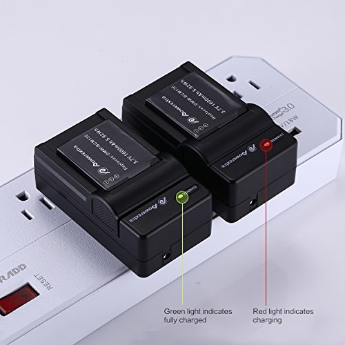 Powerextra 2 Pack Battery and Charger for Panasonic DMW-BCM13, DMW-BCM13E, DMW-BCM13PP and Panasonic Lumix DMC-FT5, DMC-TS5, DMC-TZ37, DMC-TZ40, DMC-ZS30, DMC-ZS35, DMC-ZS40, DMC-ZS45, DMC-ZS50