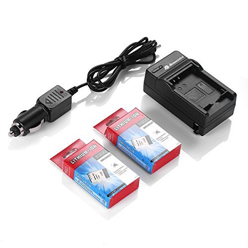 Powerextra 2 Pack Replacement Canon NB-5L Battery 1500mAh With Charger for Canon PowerShot S100, S110, SD790IS, SD850IS, SD870IS, SD880IS, SD890IS, SD970IS, SD990IS, SX200IS, SX210IS, SX220IS, SX230HS