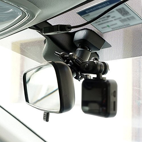 Pruveeo Dash Cam Mount for 99% Dash Cam and GPS, Car Rearview Mirror Mount Kit