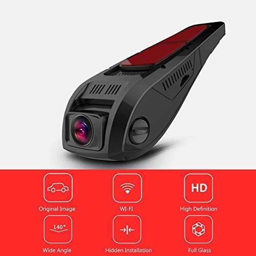 Pruveeo F5 1080P Dash Cam with WiFi, Discreet Design Dash Camera for Cars with Night Vision